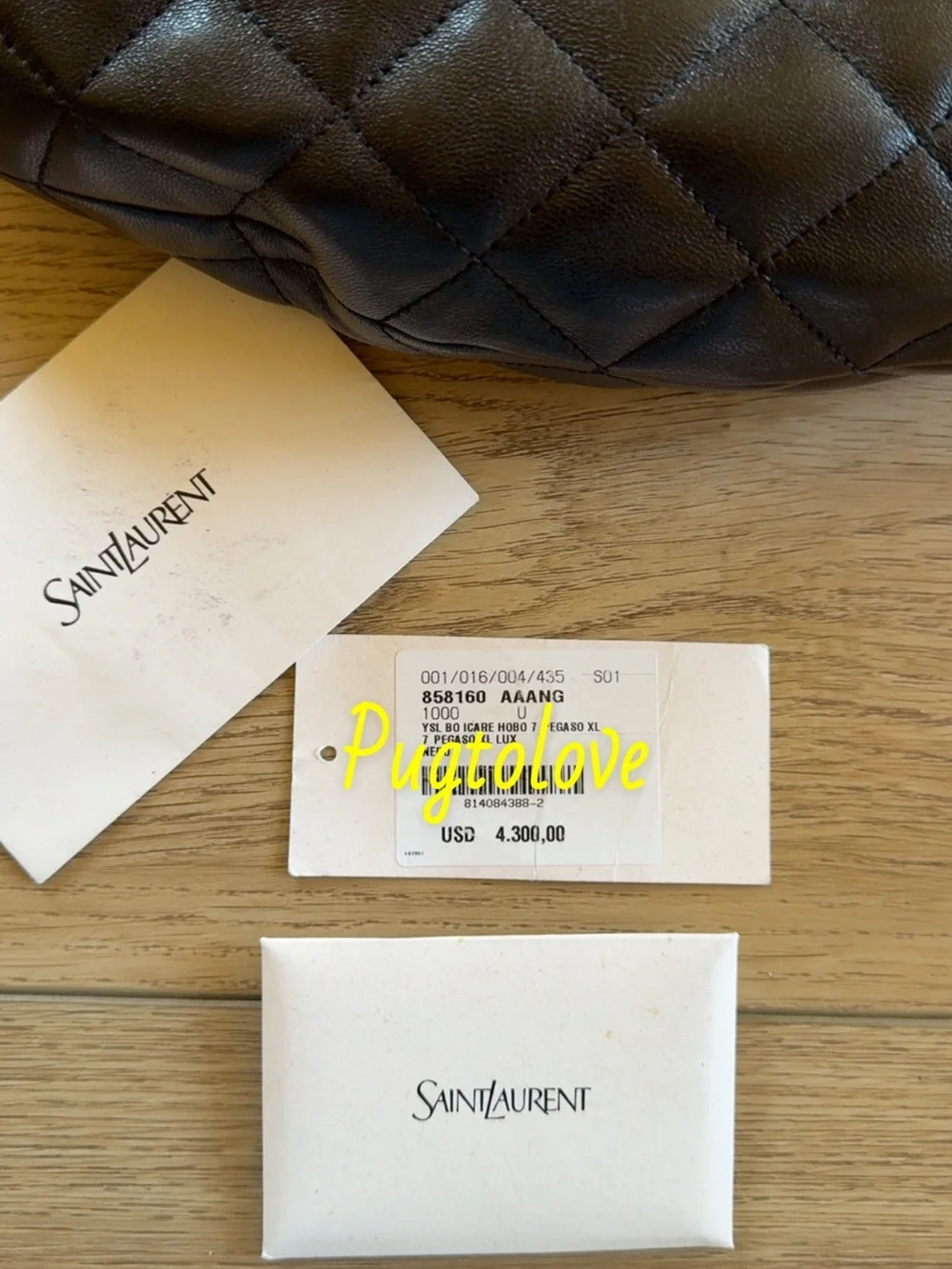 YSL ICARE Logo Hobo shoulder  handbag XL
